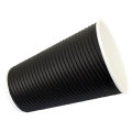 Disposable Insulated Ripple Hot Coffee Paper Cup, 8/12/16 Ounce Capacity